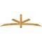 Ekena Millwork Alberta Rough Sawn Timber Gable Bracket, Western Red Cedar, 84"W x 24"H x 2"D x 4"F, 7/12 Pitch GBW084X24X0204ALB00RWR - alternate 1